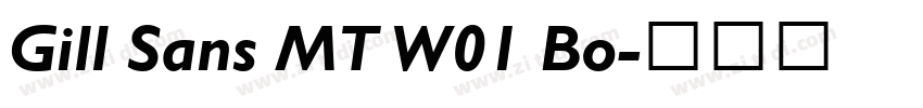 Gill Sans MT W01 Bo字体转换